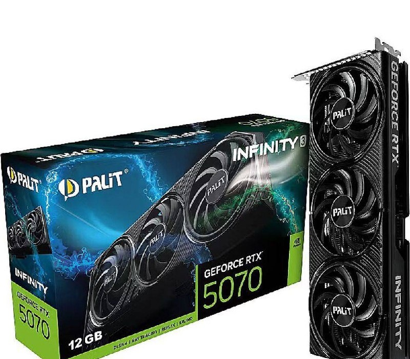 Placa de Video GeForce NVIDIA PALIT RTX5070 12GB INFINITY 3 GDDR7