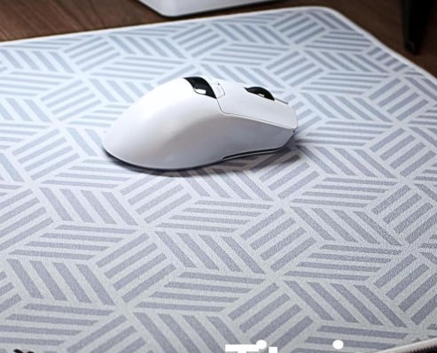 Amazon  ShopBorges - Mouse Pad Gamer APEX CONTROL SOFT Profissional 49x42 Preto Branco Ergonômico Costura Baixa Titorion Preto