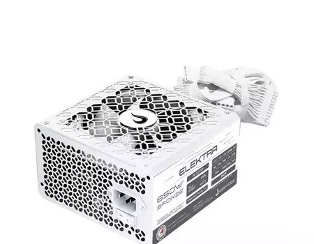 Fonte Gamer Rise Mode Elektra 650W 80 Plus Bronze PFC Ativo Branco - RM-PSU-ELK-650-W