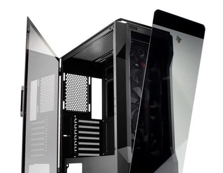 Gabinete Gamer Pichau Pouter 3 Lateral De Vidro Preto, PG-P03-BK