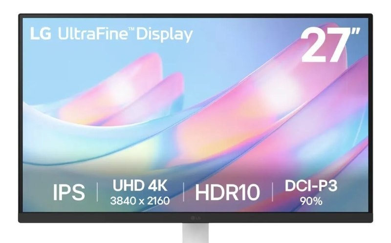 Monitor LG UltraFine - Tela IPS UHD 4K 27, HDR10, DCI-P3 90 , Dynamic Action Sync  27US500-W.