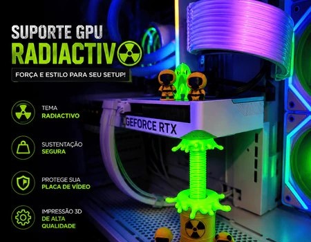 Suporte para placa de video GPU RADIATIVO vídeo