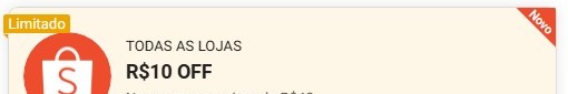 Novo Cupom Shopee