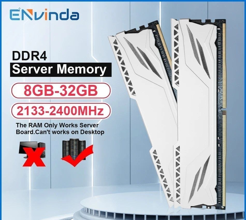 Memória ram Envinda DDR4 8GB 2133mhz ECC