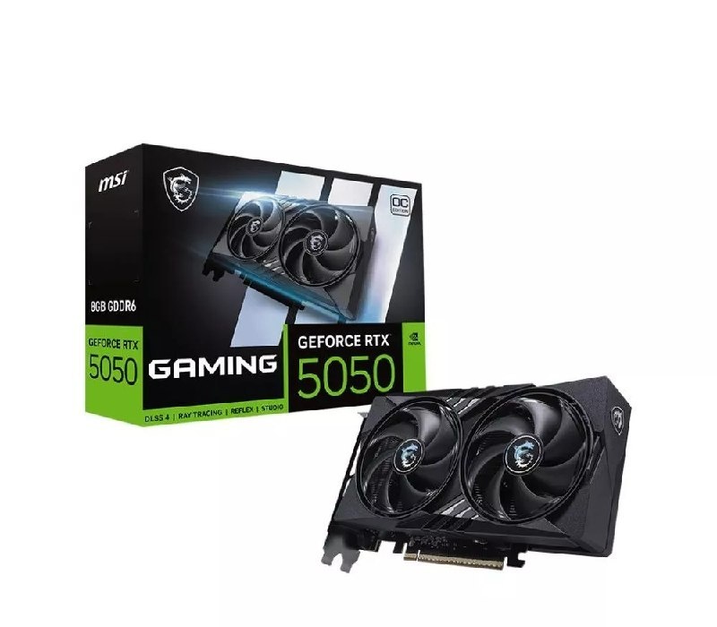 RTX 5050 Placa de Vídeo MSI NVIDIA GeForce RTX 5050 GAMING OC 8G 912-V538-009