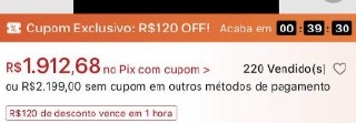 A promoção pode encerrar a qualquer momento.