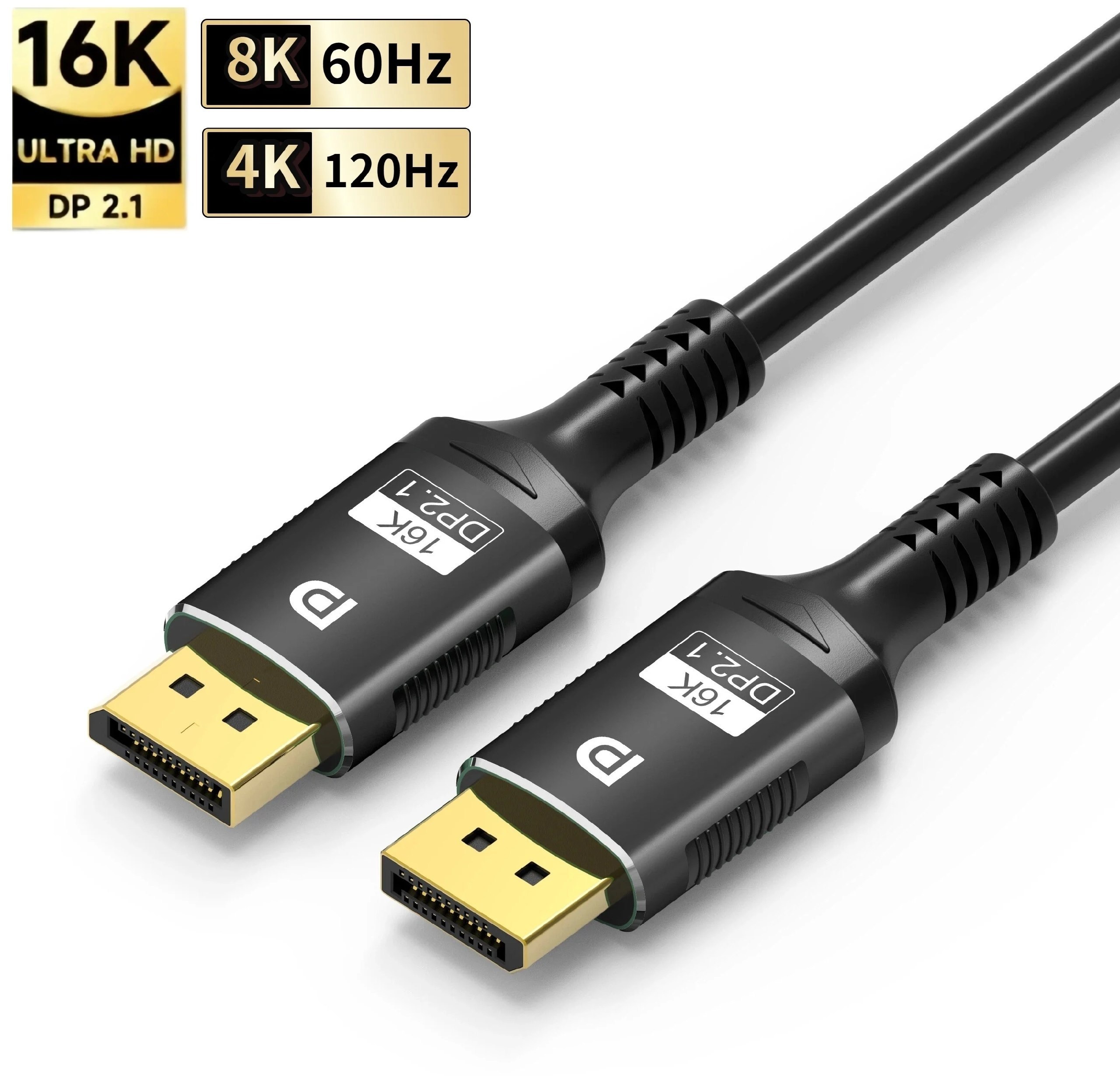 Cabo DisplayPort 2.1 16K, 80Gbps HDR, HDCP DSC 1.2a Monitores compatíveis 4090 7900xtx