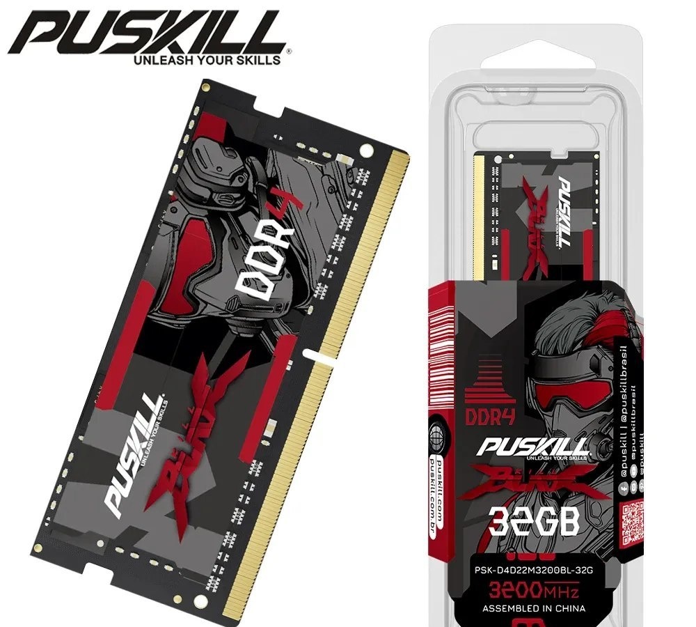 Memória Ram para Notebook Puskill DDR4