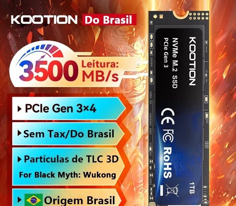 1TB SSD NVME Kootion Gen3 3500mbs gen3x4