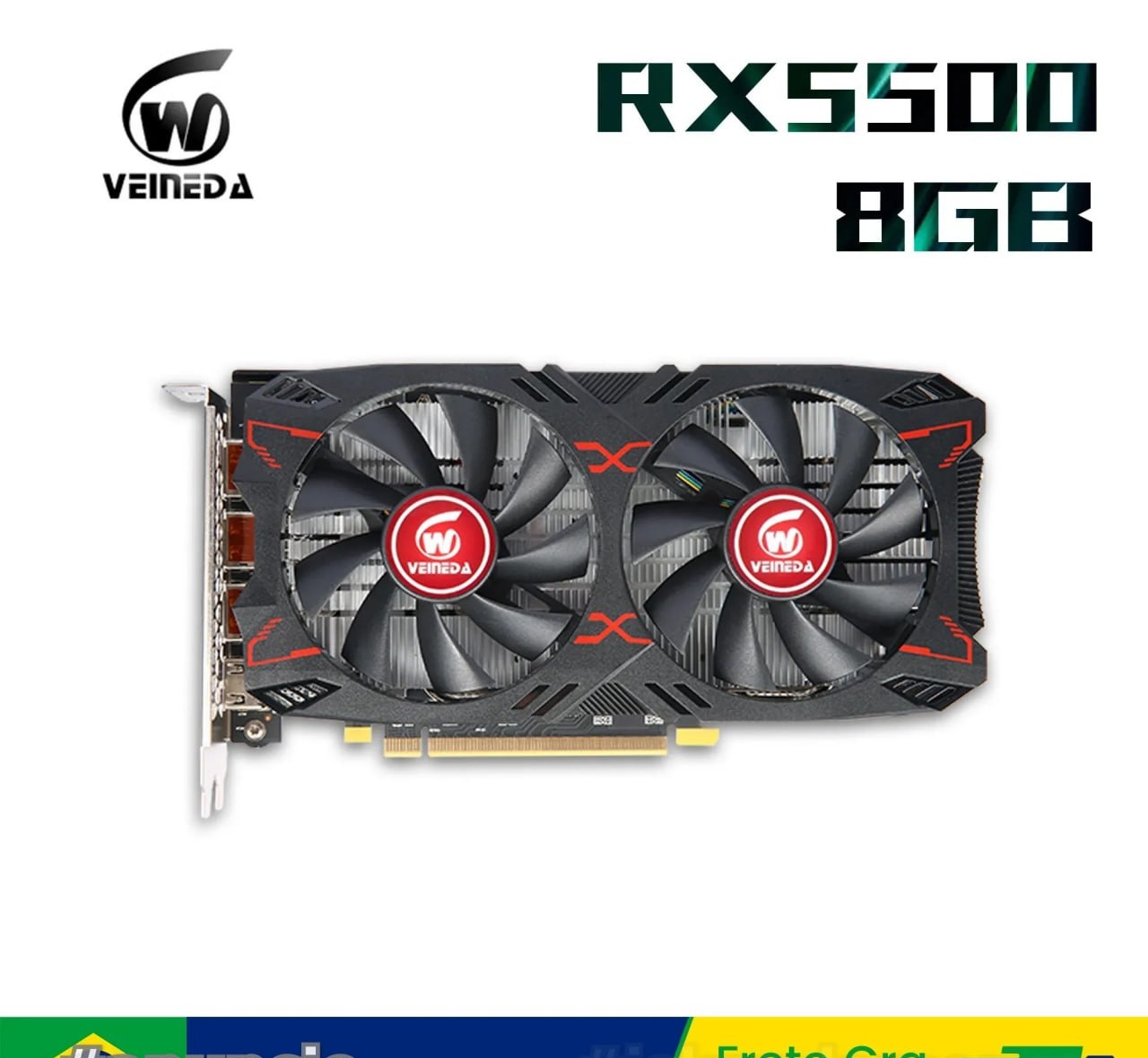 Aliexpress - Placa de video RX 5500 8G com memória GDDR6 128 bits  RX5500