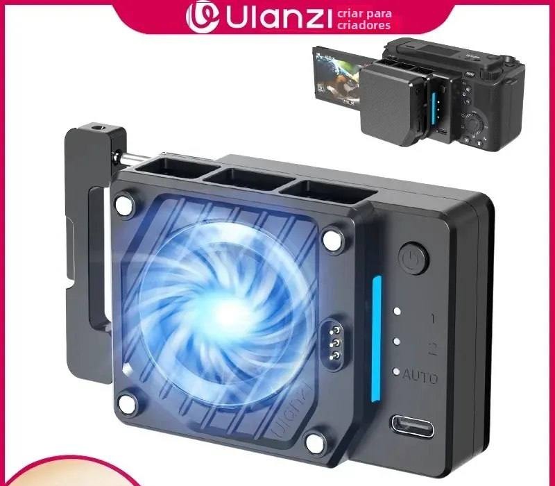 Ulanzi cu01 refrigerador termostático semicondutor para câmera, ventilador de refrigeração, radiador 4k, kit de gravação, dissipador de calor para sony canon nikon