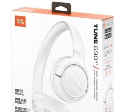 Amazon  Amazon - JBL, Fone de Ouvido Bluetooth Over-Ear, Tune 530BT, Sem Fio, Até 76 Horas de Bateria - Branco