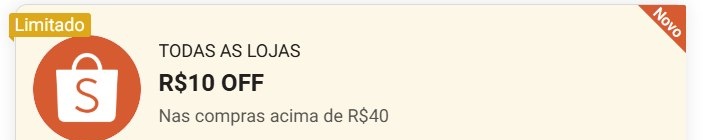 NOVO CUPOM SHOPEE