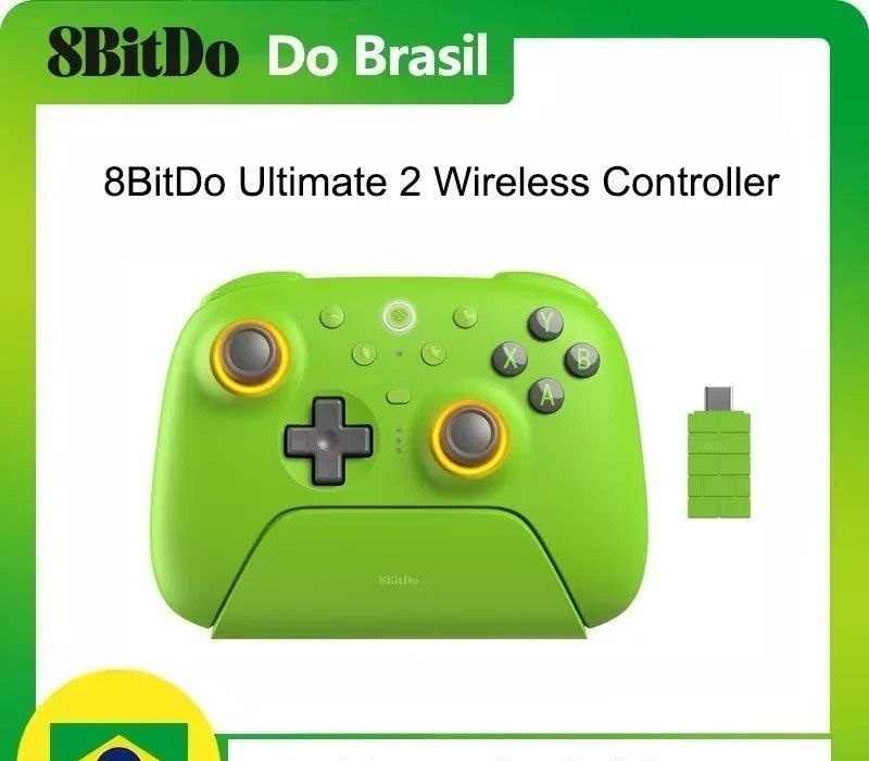 Controle 8BitDo Sem Fio Ultimate 2 Tmr RGB