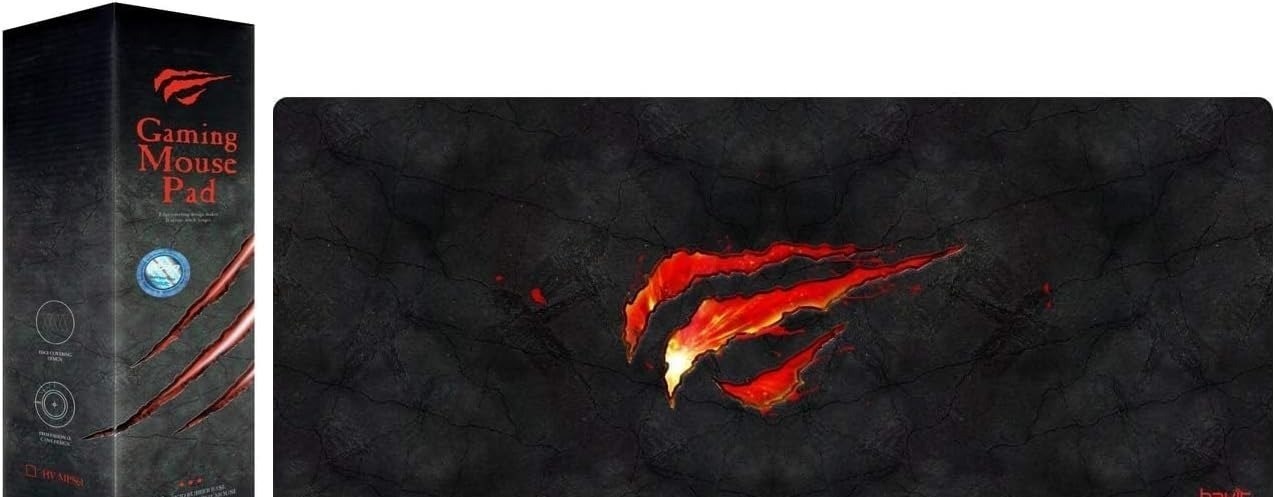Havit MousePad Grande 70 X 30 Cm Gamer, Hv-Mp861, Movimento Suave e Preciso, Costurado, Preto