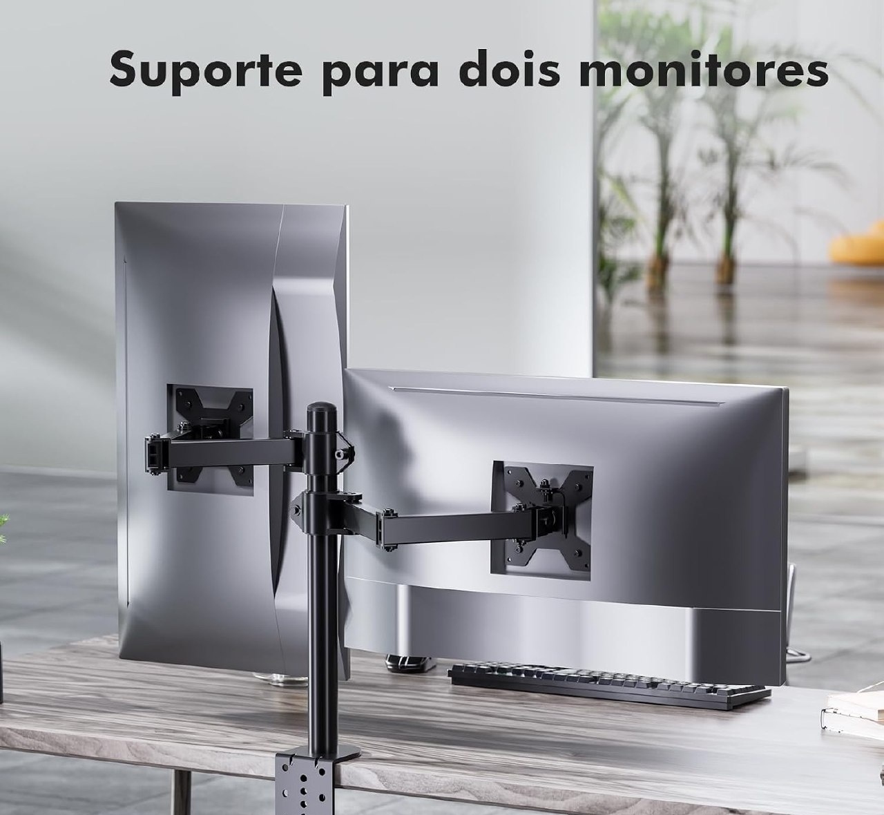 Suporte Duplo para Monitor 13 a 32 Pol, até 16 kg