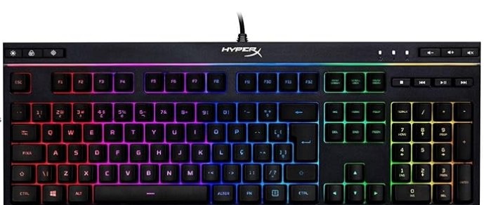 Teclado Gamer HyperX Alloy Core RGB, ABNT2 - HX-KB5ME2-BR