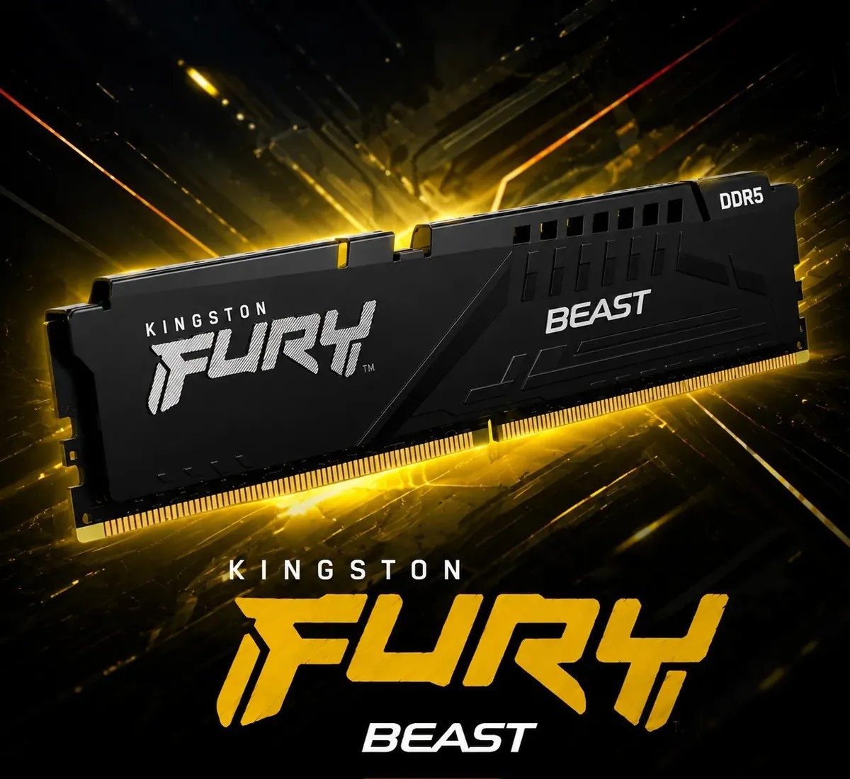 Memória Kingston Fury Beast Ddr5 16gb 5200mhz Kf552c40bb-16