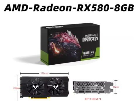 Aliexpress - Placa de video RX 580 8G 8Pin RX580