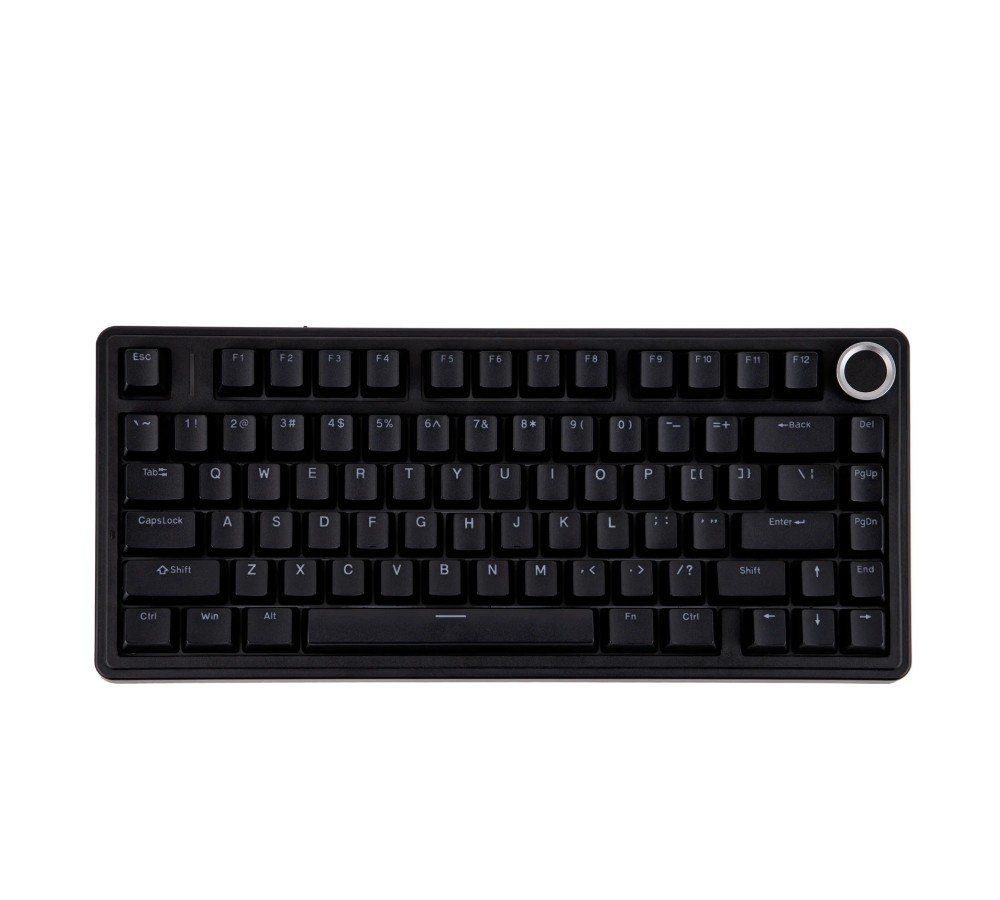 F75 Teclado Mecânico Gamer AULA F75, RGB, Switch Red, Keycaps PBT, Hotswap, Preto - AULA-F75-Wired-BK-R