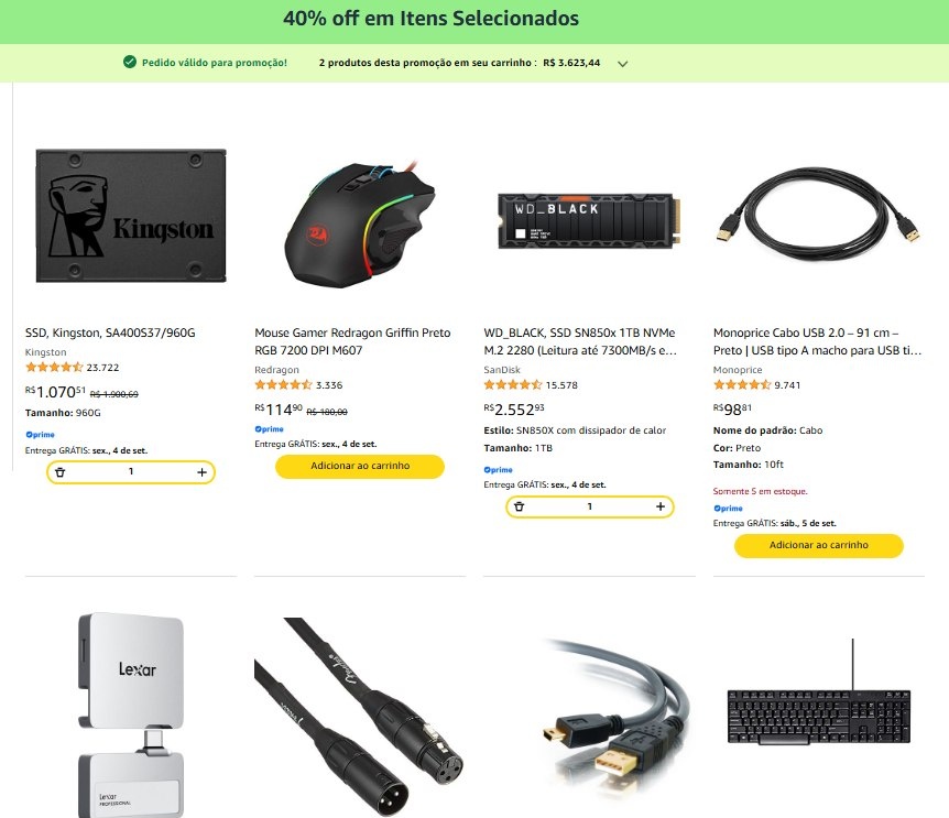 Novo Cupom Amazon