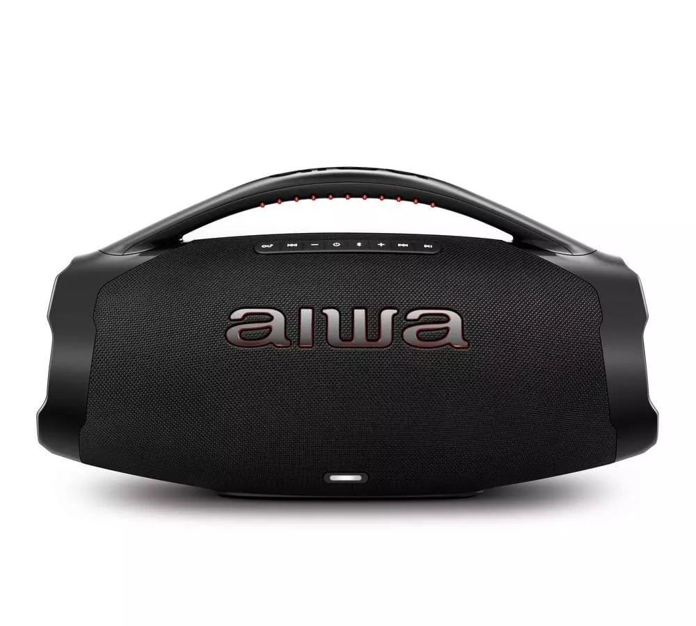 Caixa de Som Boombox AIWA - Bluetooth, 3 vias, IP66, AWS-BBS-01-B
