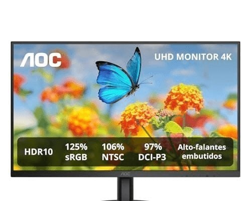 Monitor Aoc 27 4K Ips 106 Ntsc 97 Dci-P3 Speakers U27b3a