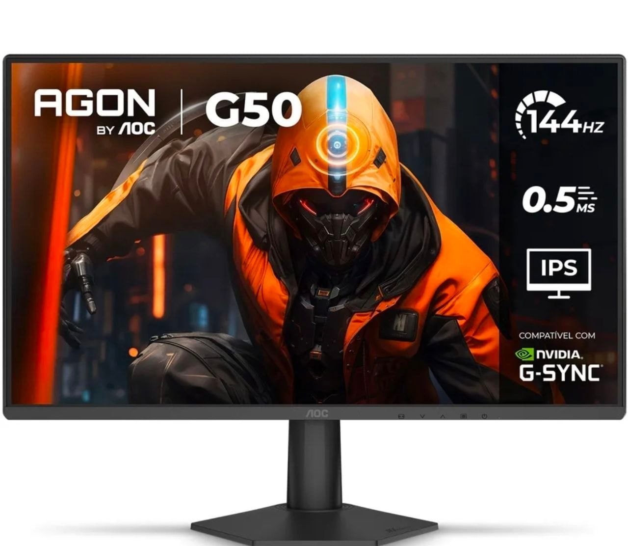 Monitor Gamer Aoc Agon G50 24 144Hz 0,5ms Ips Hdr10 G-Sync 24G50f Preto