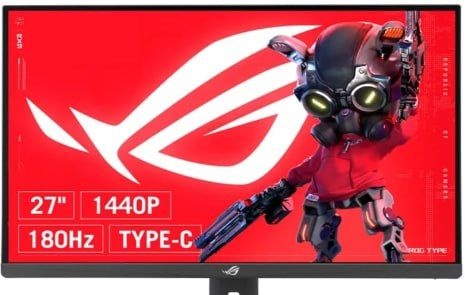 Kabum - Monitor Gamer ASUS ROG Strix 27, QHD, 180Hz, 1ms, Fast IPS, VRR, G-Sync, FreeSync, HDR 400, USB-C, Altura Ajustável - XG27ACS