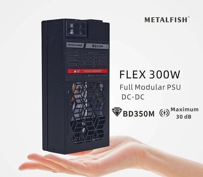Fonte METALFISH 300W Flex-ATX 1U PSU Modular 220v