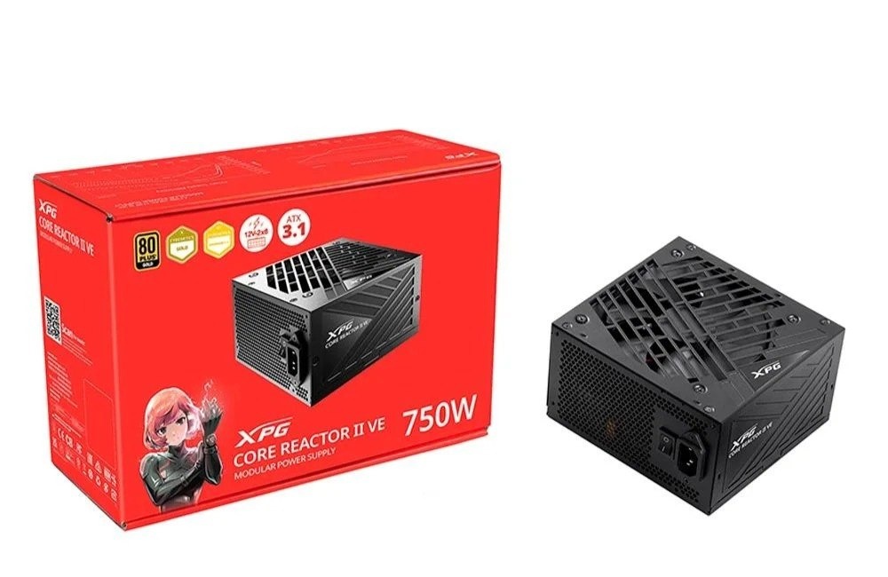 Fonte XPG Core Reactor II VE, 750W, 80 Plus Gold, Modular, PFC Ativo, Preto - 75261425
