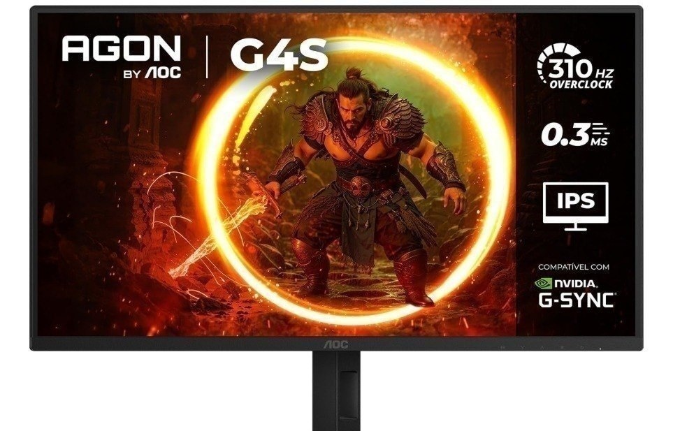 Monitor Gamer Aoc Agon G4s 25 310Hz  0.3ms, Hdr10, Ips, Base Ajustável, 25G4sP