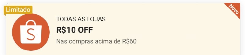 NOVO CUPOM SHOPEE