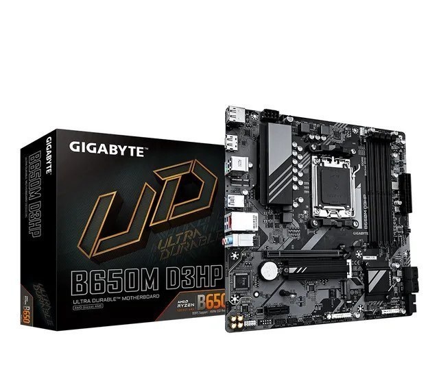 Placa Mãe Gigabyte Amd Am5 B650m Ultra D3hp 4xddr5 Matx Preto