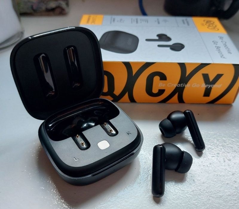 QCY-T13 ANC Fones De Ouvido Sem Fio, Bluetooth 5.3 TWS, ANC, Auscultadores De Cancelamento De Ruído, 4 Microfones ENC Headset, In-Ear, Handfree Earbuds T 13 QCYT13
