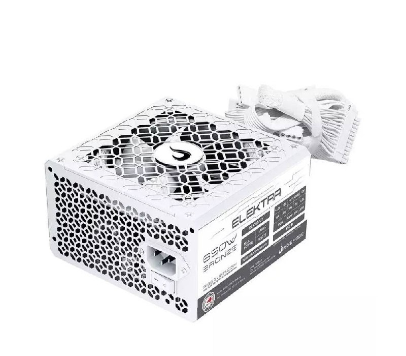 Shopee  lojagigantec - Fonte Gamer Rise Mode Elektra 650W 80 Plus Bronze PFC Ativo Branco - RM-PSU-ELK-650-W