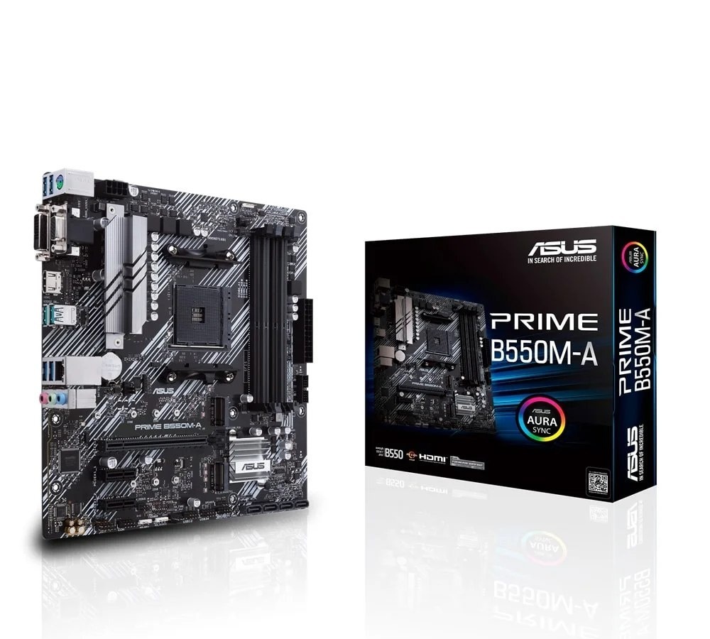 Placa-Mãe Asus Prime B550M-A, AMD AM4, mATX, DDR4 - 90MB14I0-M0EAY0