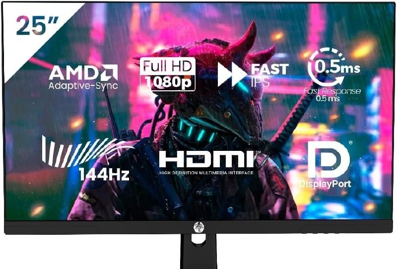 Monitor Gamer Haiz 25 Ips Fhd 144hz 0.5ms Hdmi Dp Vesa 24.5