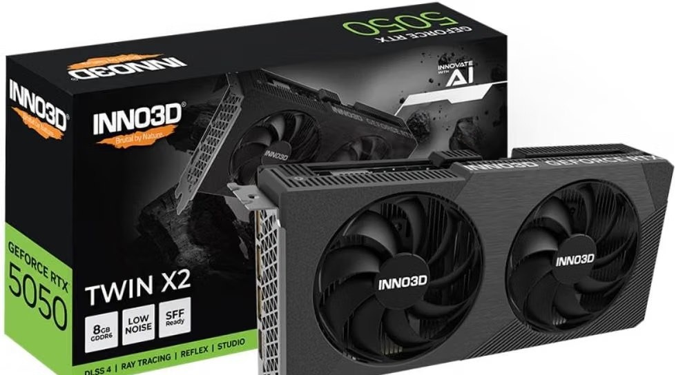 Placa de Video INNO3D GeForce RTX 5050 Twin X2 8 GB GDDR6 Placa de vídeo
