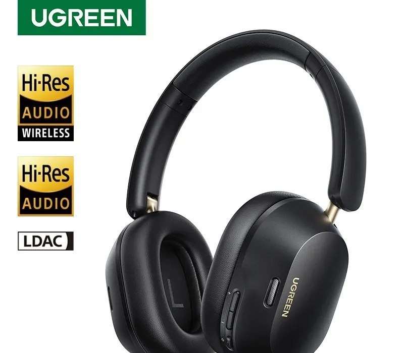 Aliexpress - Fones de ouvido Max5c Bluetooth ANC 43dB Cancelamento de ruído ativo Hi-Res LDAC 75H Fones de ouvido de áudio espacial  Ugreen