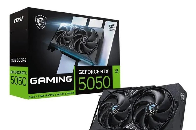 RTX 5050 Placa De Vídeo Msi Nvidia Geforce RTX5050 8GB Gaming Oc 8g