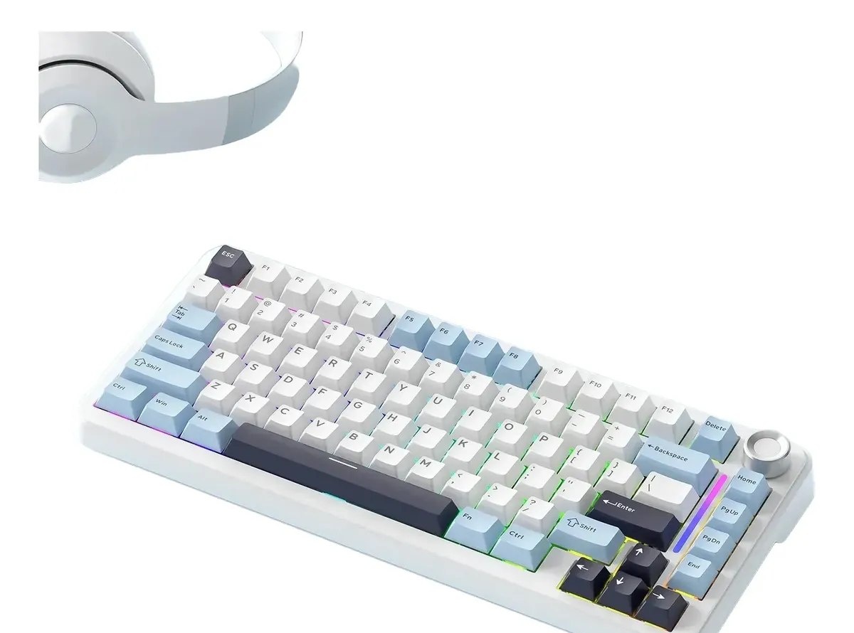 Internacional FreeWolf Teclado Mecânico F75 Sem Fio 75 Rgb