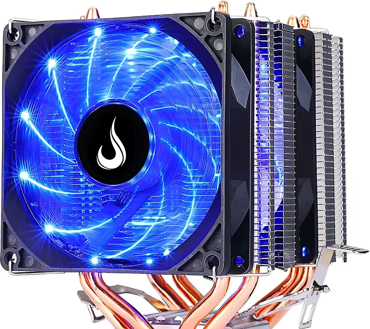 Air Cooler Rise Mode Gamer G700, LED Azul, AMDIntel, 180mm, Preto - RM-AC-O7-FB