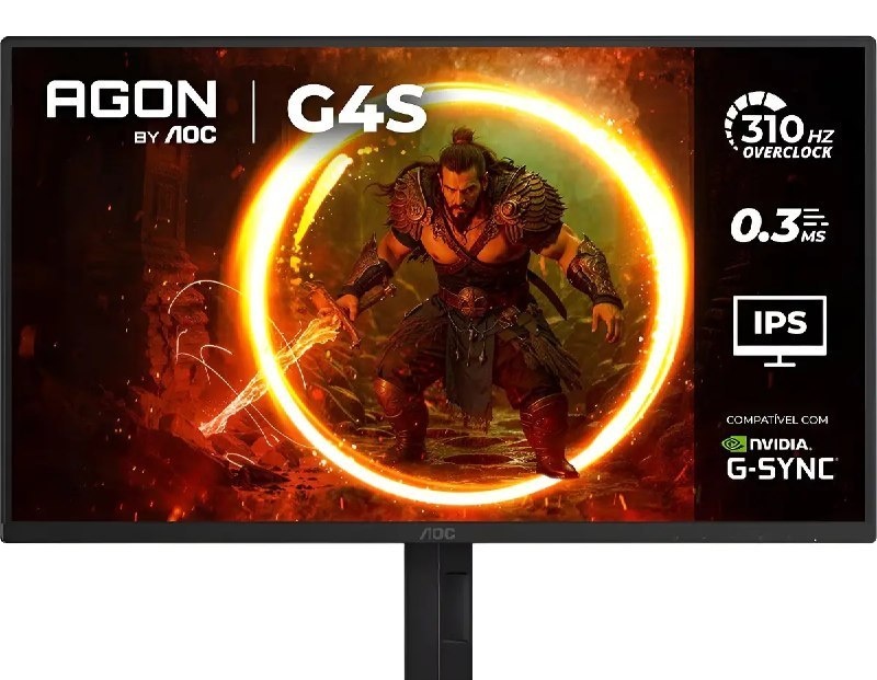 Monitor Gamer AOC AGON G4S 25 310Hz 0.3ms HDR10 IPS Base Ajustável 25G4SP