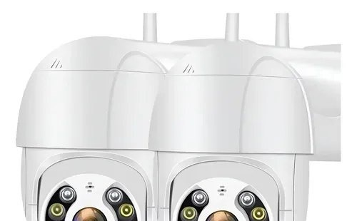 Kit 2 Câmeras de Segurança iCSee A8 PTZ Wi-Fi com Visão Noturna para Exterior e Interior G.Eye