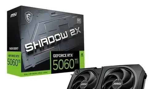 Placa De Video Rtx5060ti 16gb Shadow 2x Oc Plus Msi