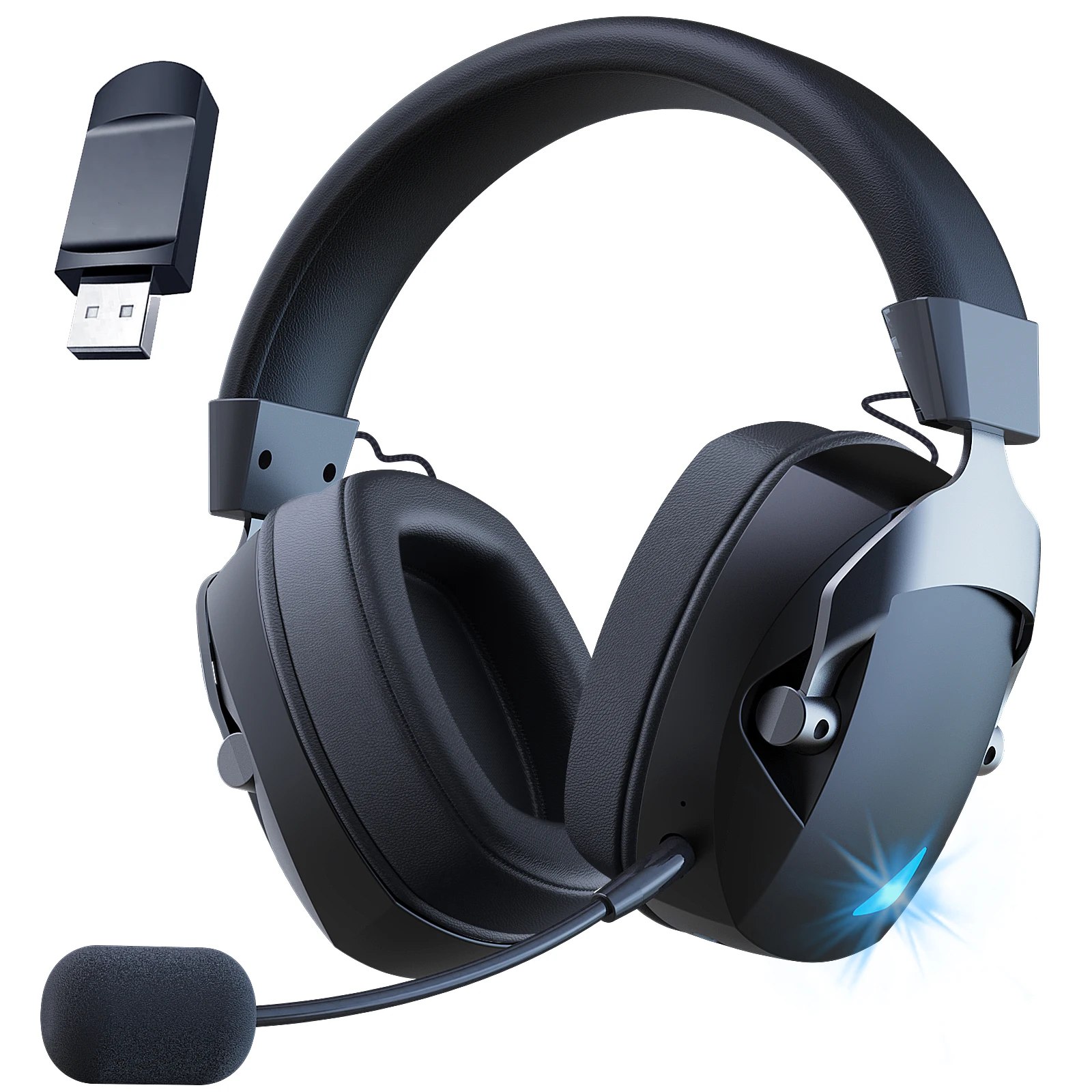 Headset BL100 Wireless Acinaci BL 100 BL100PRO PRO 2.4G Sem Fio Bluetooth USB 3.5mm 1200mAh