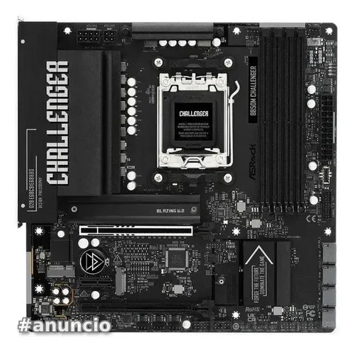 Placa-Mãe ASRock B850M Challenger, AMD AM5, Micro ATX, DDR5 - 90-MXBU40-A0UAYZ