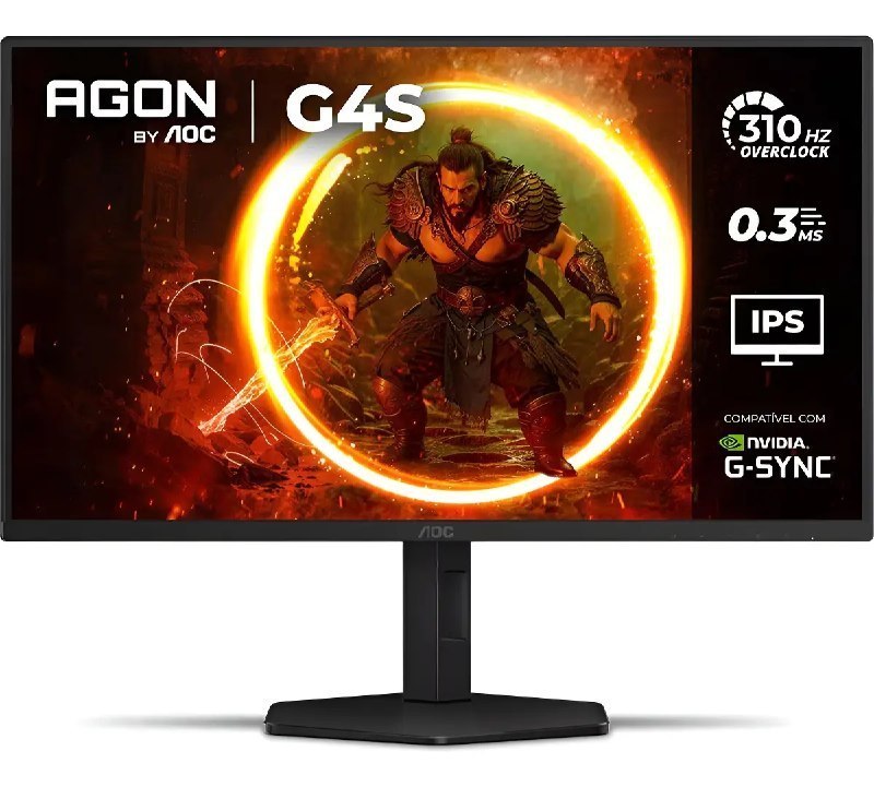 Monitor Gamer AOC AGON G4S 25 310Hz 0.3ms HDR10 IPS Base Ajustável 25G4SP