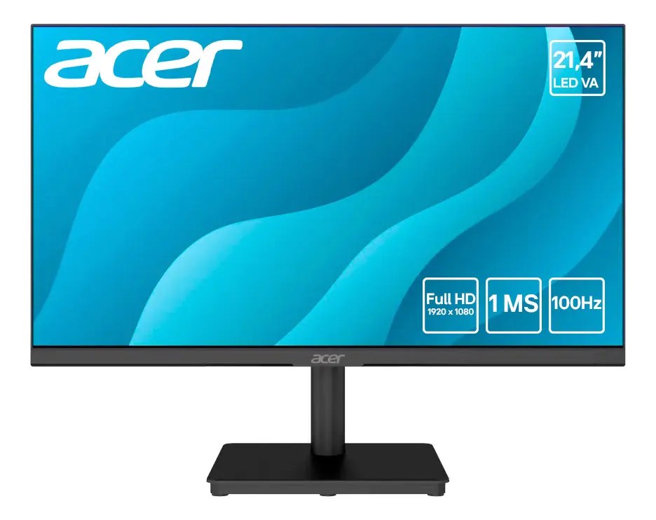 Monitor Acer 21,4 100Hz Mk221q Bi LedVa Full Hd 1ms Hdmi Vga Vesa
